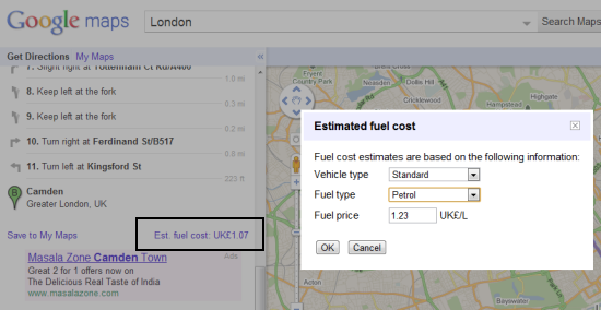 google-maps-fuel-cost-calculator