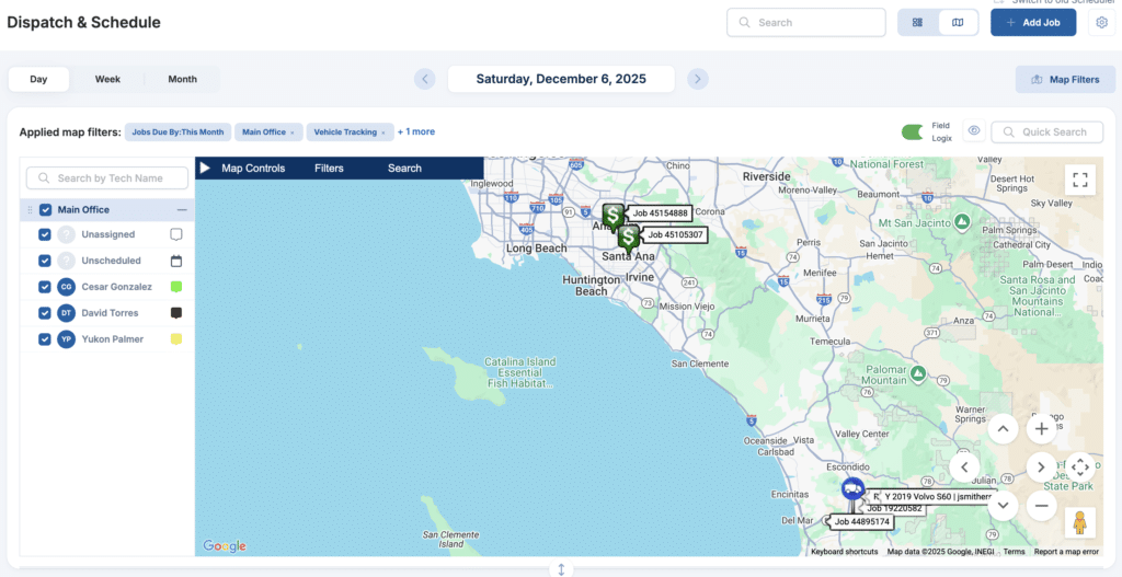 servicetrade embedded gps map