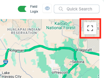 maximize servicetrade map