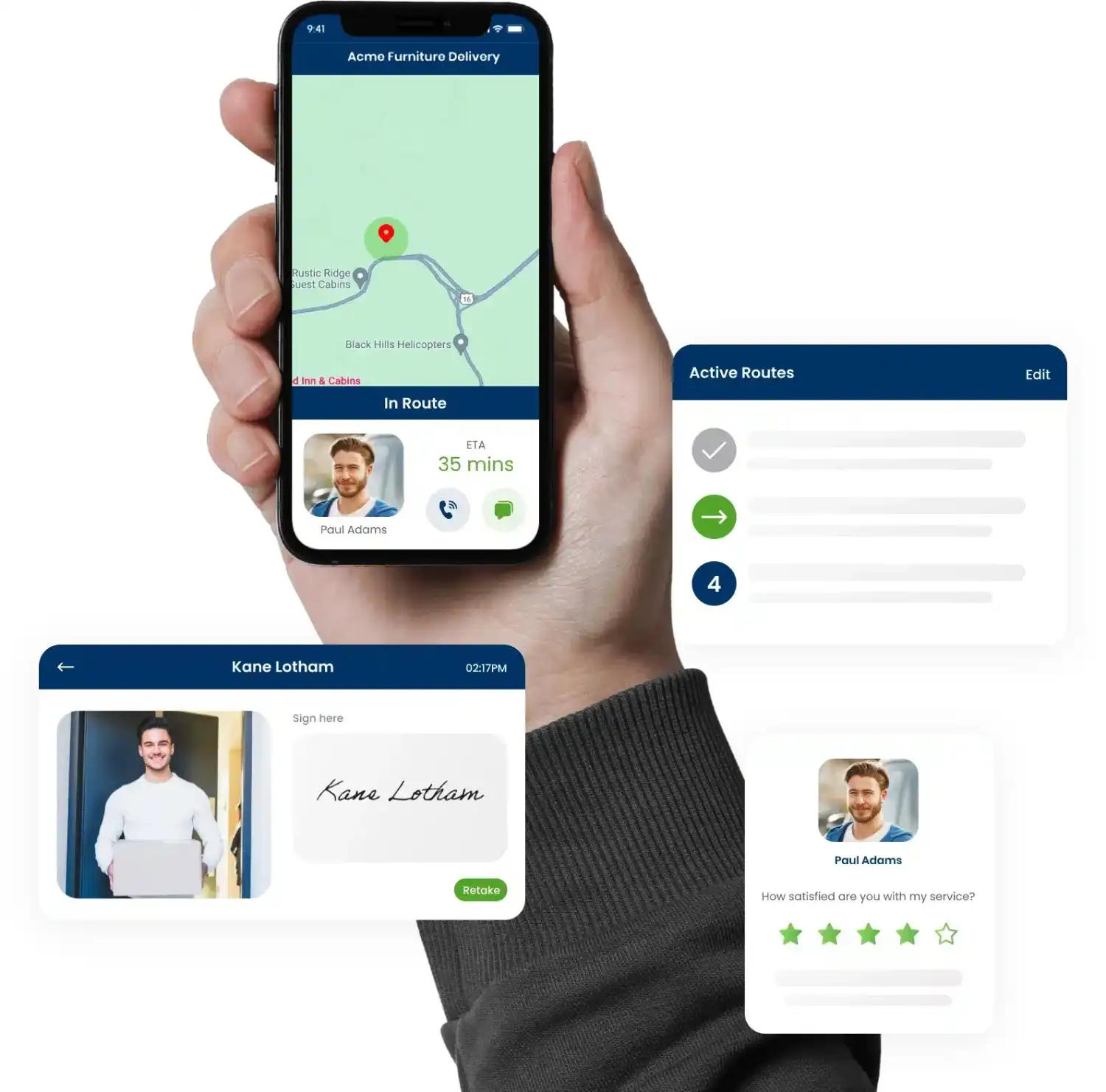AI dash cam video monitoring interface