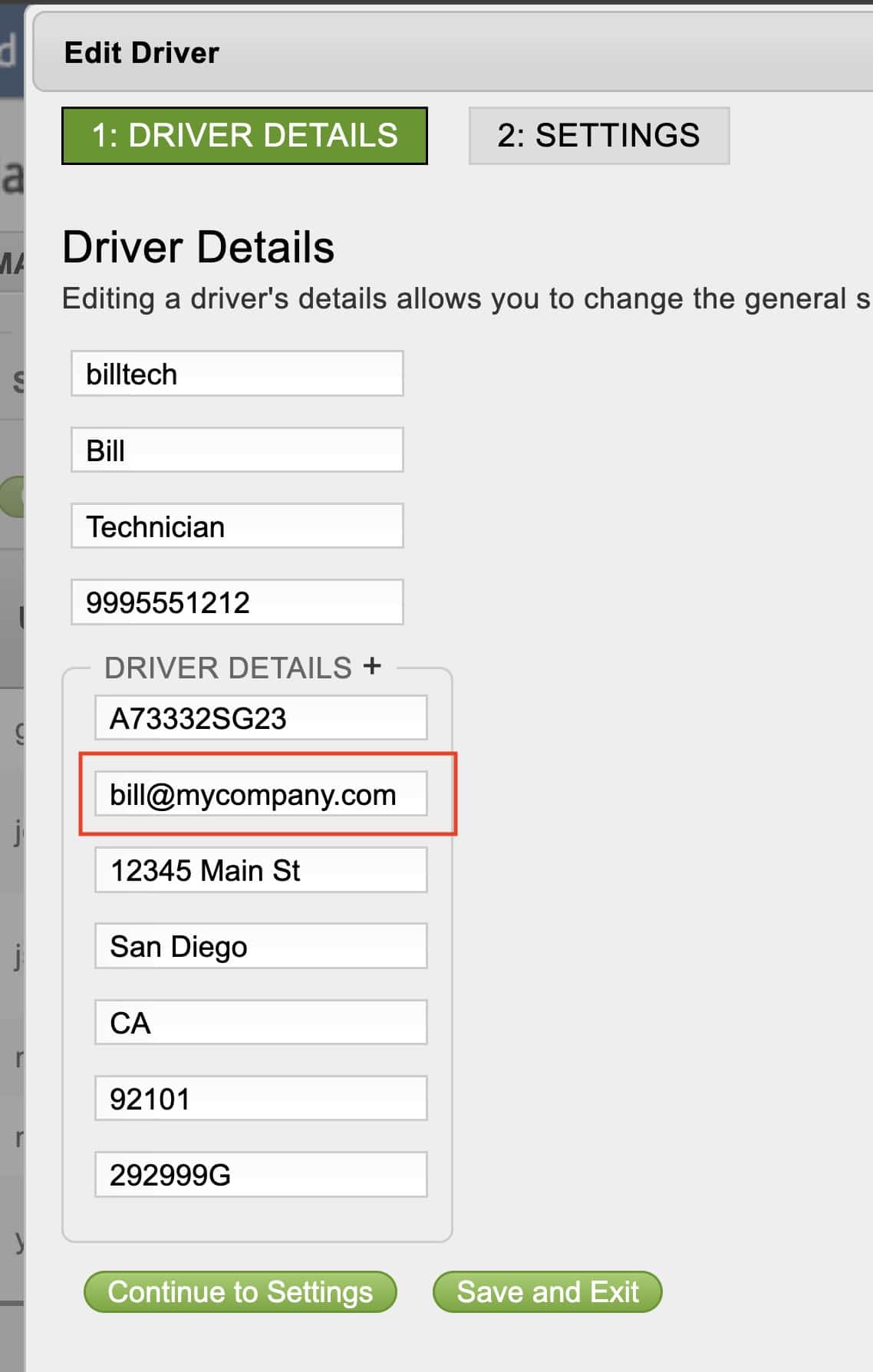 edit driver