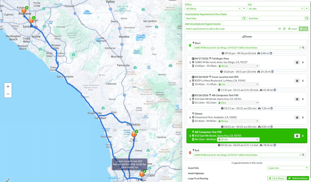servicetrade routing