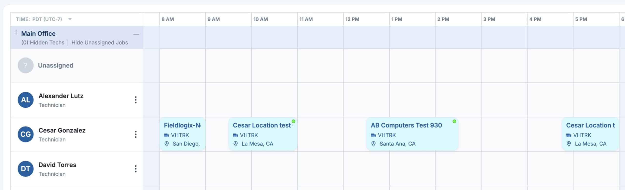 schedule