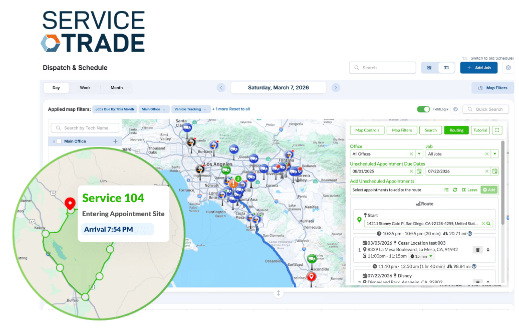 servicetrade & gps tracking