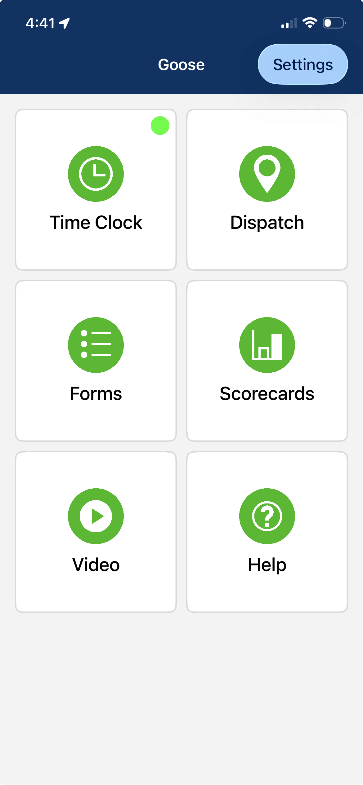 goose home screen